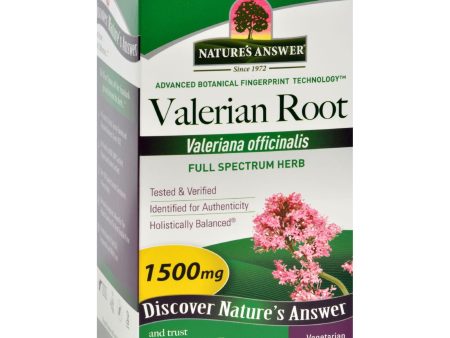 Nature s Answer Valerian Root - 180 Vegetarian Capsules Online Sale