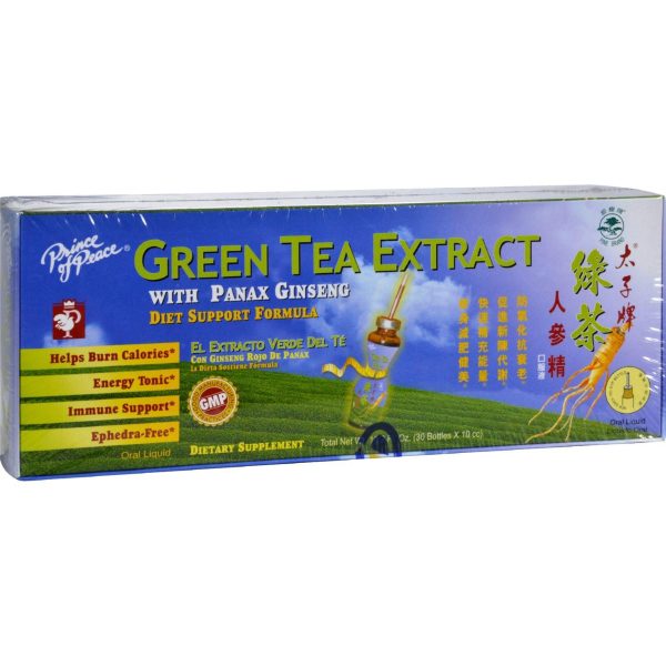 Prince Of Peace Green Tea Extract With Panax Ginseng - 10.2 Fl Oz Online