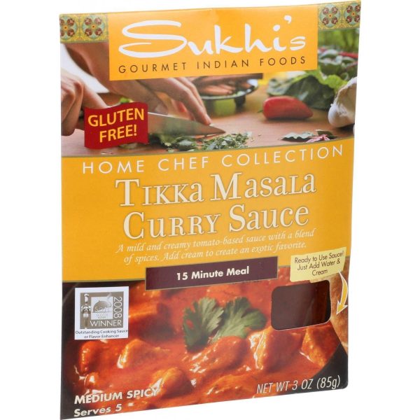 Sukhi s Gourmet Indian Food Tikka Masala Sauce - 3 Oz - Case Of 6 Cheap