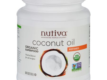 Nutiva Coconut Oil - Organic - Superfood - Refined - 54 Oz Online now