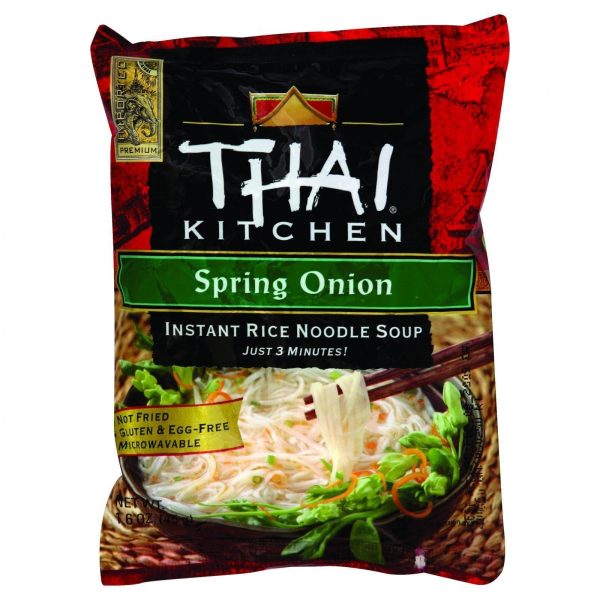 Thai Kitchen Instant Rice Noodle Soup - Spring Onione - Mild - 1.6 Oz - Case Of 6 For Discount