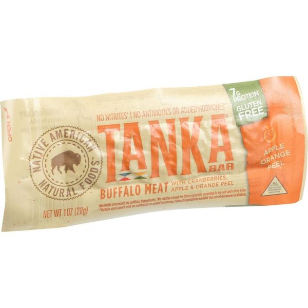 Tanka Bar Bites - Buffalo With Cranberries Apple And Orange Peel - 1 Oz - Case Of 12 Online