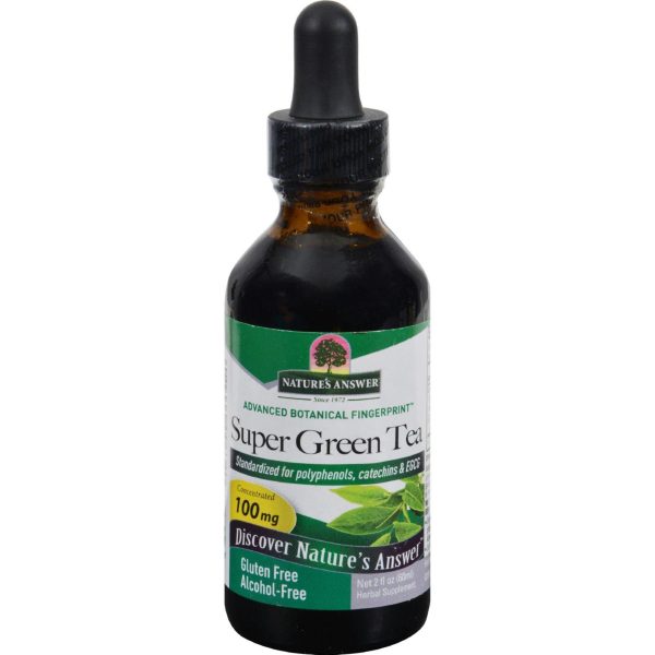 Nature s Answer Super Green Tea Alcohol And Sugar Free - 2 Fl Oz on Sale