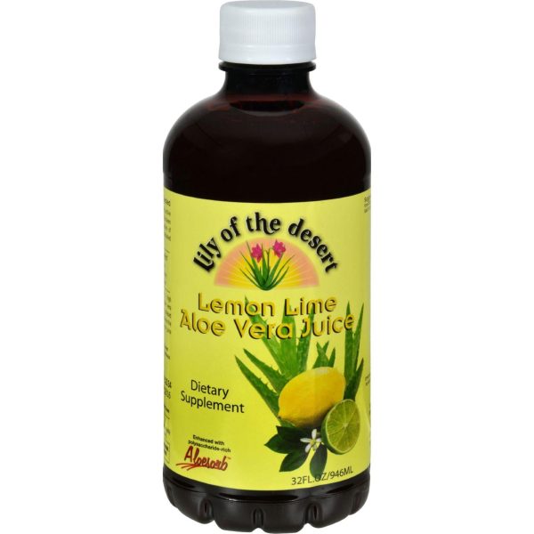 Lily Of The Desert Aloe Vera Juice Lemon Lime - 32 Fl Oz Hot on Sale