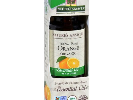 Natures Answer Essential Oil - Organic - Orange - .5 Oz Online Sale