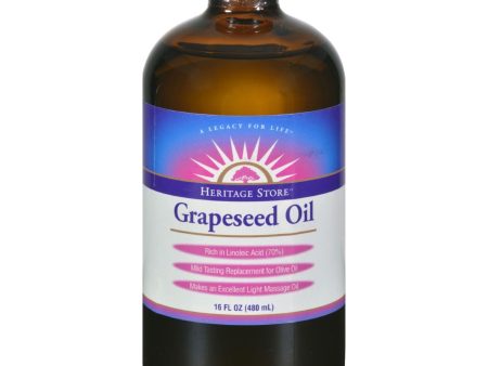 Heritage Products Grapeseed Oil - 16 Fl Oz Online now