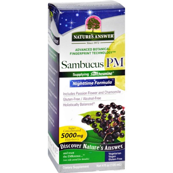 Nature s Answer Sambucus - Pm Nighttime - 4 Fl Oz Cheap