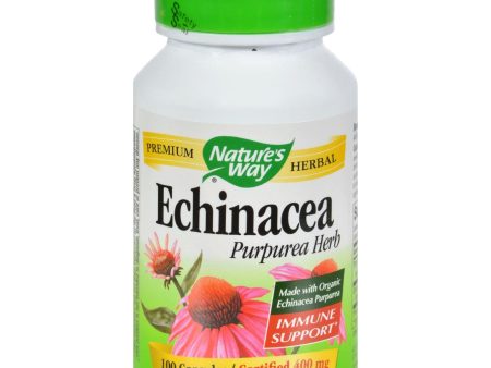 Nature s Way Echinacea Purpurea Herb - 100 Capsules Supply