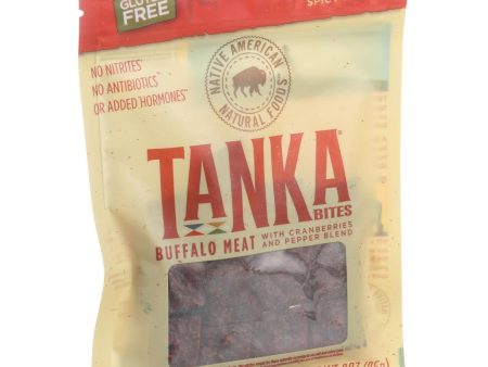 Tanka Bar Bites - Buffalo With Cranberry - Spicy Pepper Blend - 3 Oz - Case Of 6 Online Hot Sale