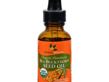 Seabuck Wonders Organic Himalayan Seabuckthorn Seed Oil - 1 Fl Oz Supply