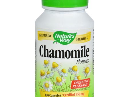 Nature s Way Chamomile Flowers - 100 Capsules Fashion