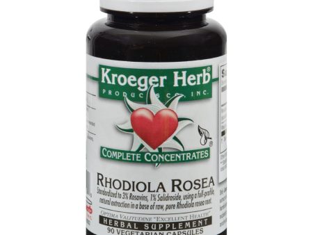 Kroeger Herb Rhodiola Rosea - 90 Vcaps Online Sale