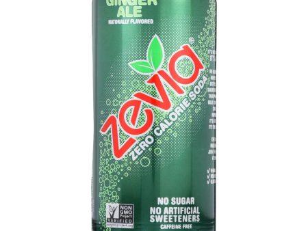 Zevia Soda - Zero Calorie - Ginger Ale - Tall Girls Can - 16 Oz - Case Of 12 For Sale