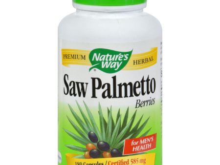 Nature s Way Saw Palmetto Berries - 180 Capsules Supply