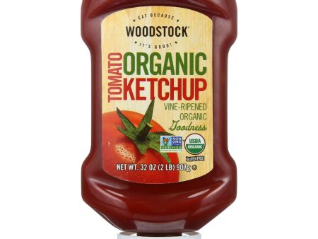 Woodstock Ketchup - Organic - Tomato - 32 Oz - Case Of 12 Sale