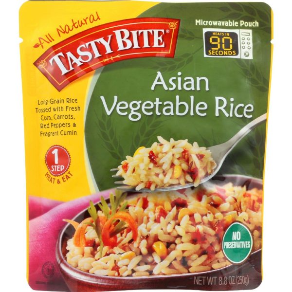 Tasty Bite Rice - Asian Vegetable - 8.8 Oz - Case Of 6 Online Hot Sale