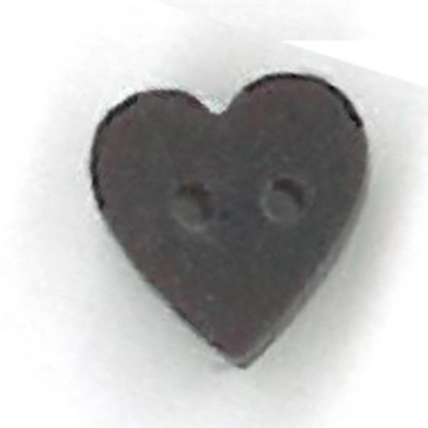 tiny black cherry heart on Sale