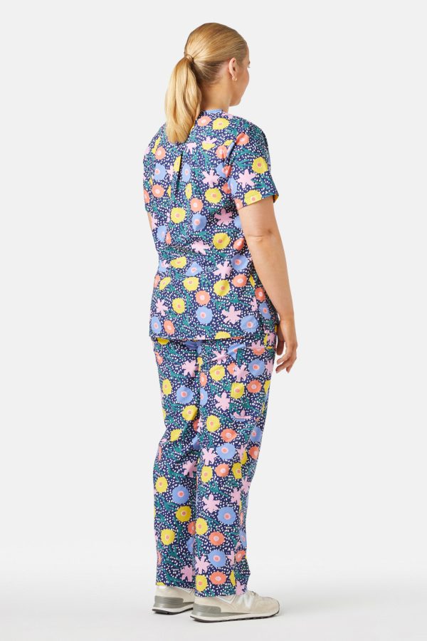 Falling Flowers Scrub Set Online