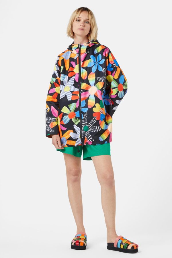 Rainbow Flower Raincoat Cheap