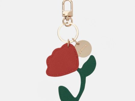 Red Flower Key Ring Sale