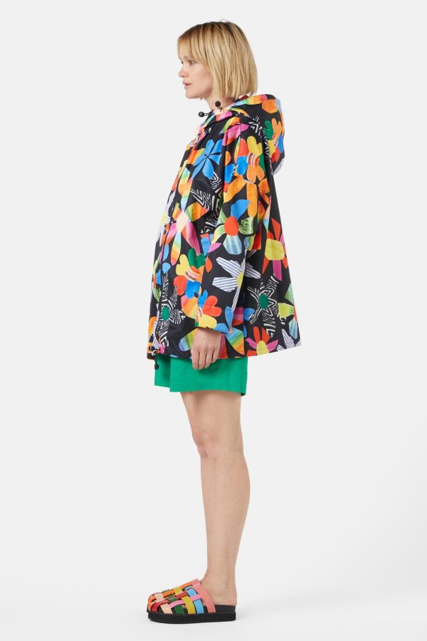 Rainbow Flower Raincoat Cheap